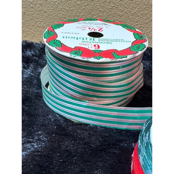 Assorted Christmas Ribbon Set Of 6 Spools - Picture 4 of 12